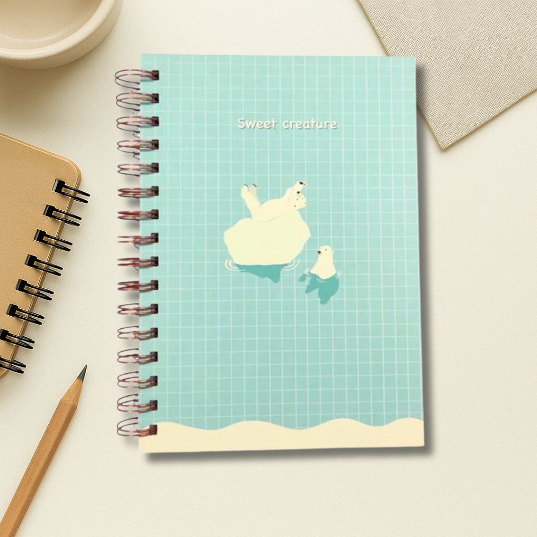 Notebook - A5 size | 100 GSM | 150 pages (Polar Bear)