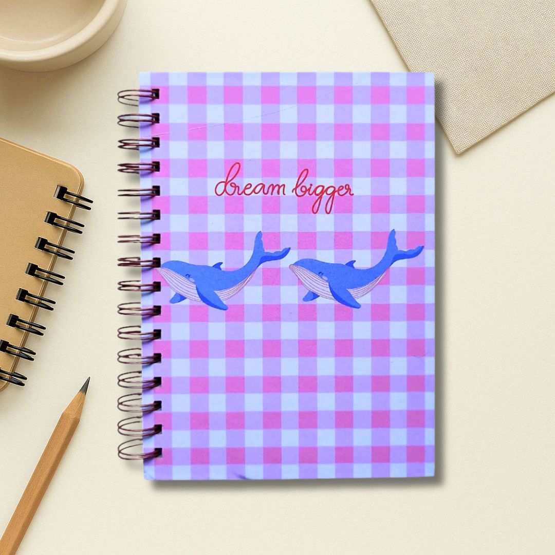 Notebook - A5 size | 100 GSM | 150 pages (Blue Whale)