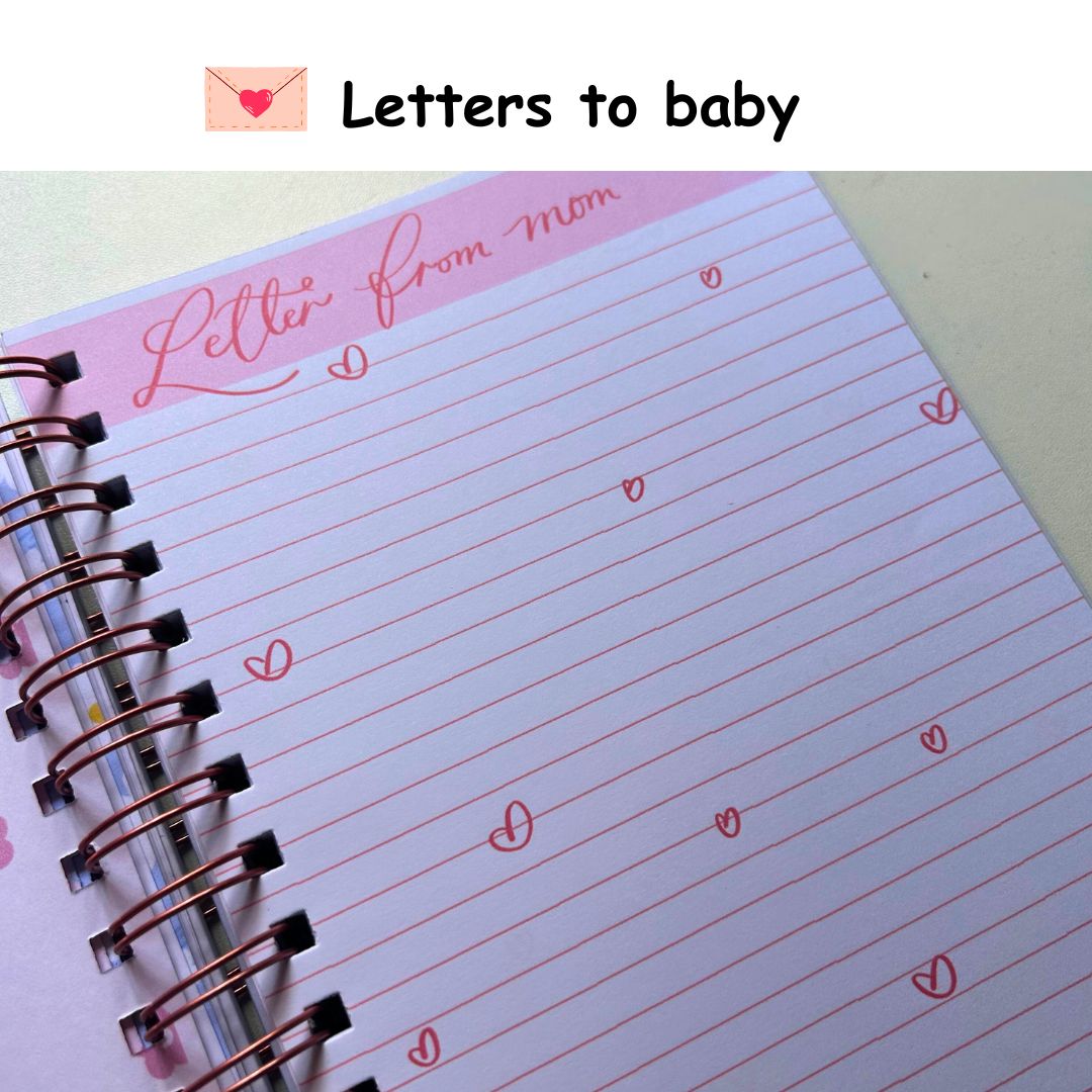 Baby memory book | Personalized with the name of your child | 0 to 4 years | A5 Size | Space Blue - Bop Canvases