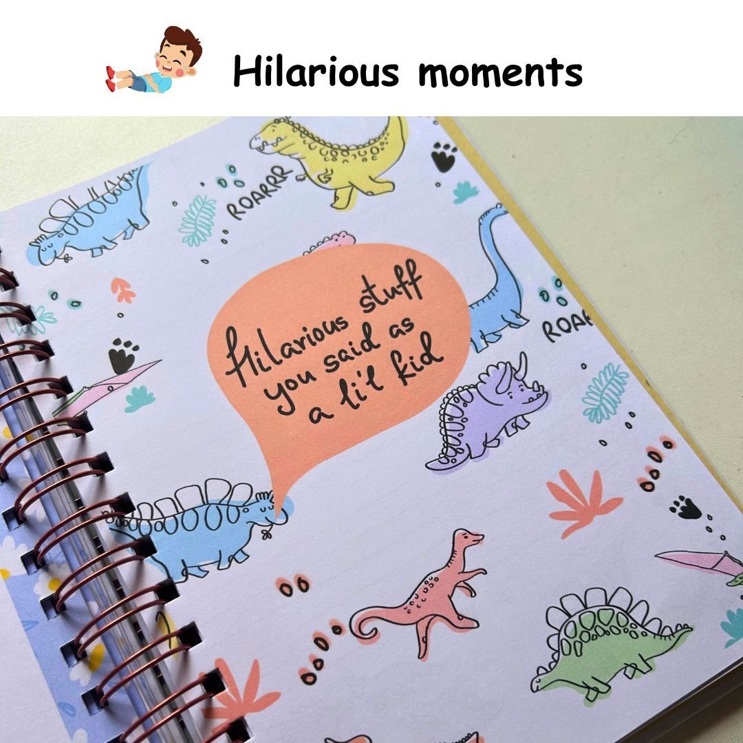 Baby memory book | Personalized with the picture & name of your child | 0 to 4 years | A5 Size | Beige - Bop Canvases