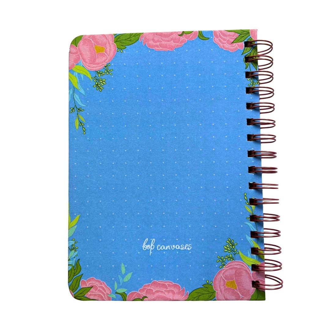 Baby memory book | Personalized with the picture & name of your child | 0 to 4 years | A5 Size | Blue - Bop Canvases