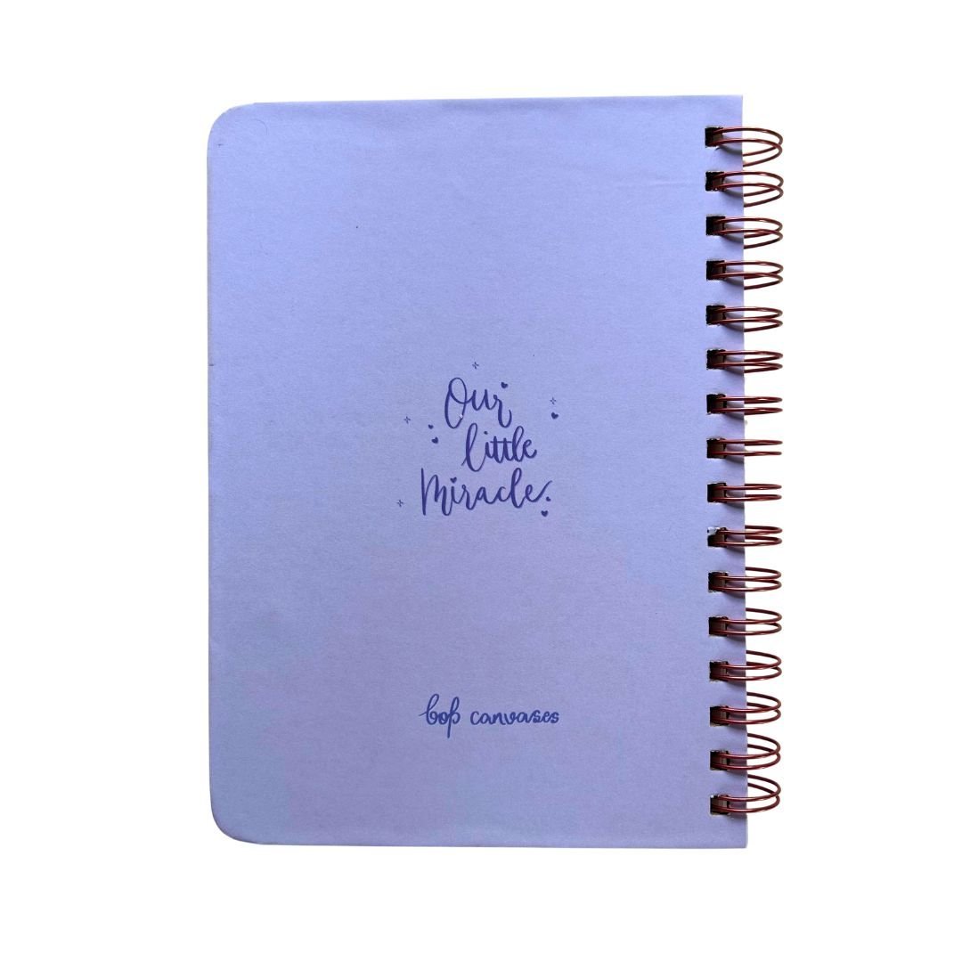 Baby Milestone Journal - Little Family | 0 to 4 years | A5 Size - Bop Canvases