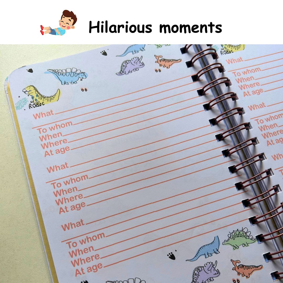 Baby Milestone Journal - Lullaby Teal | 0 to 4 years | A5 Size - Bop Canvases