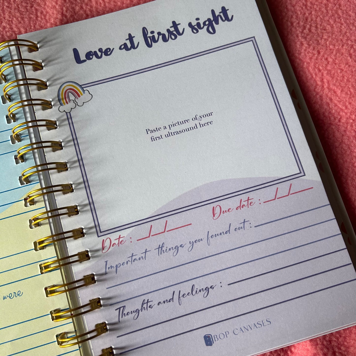 Twin Pregnancy Journal - 9 Months Journal | Personalized with name | Due with two