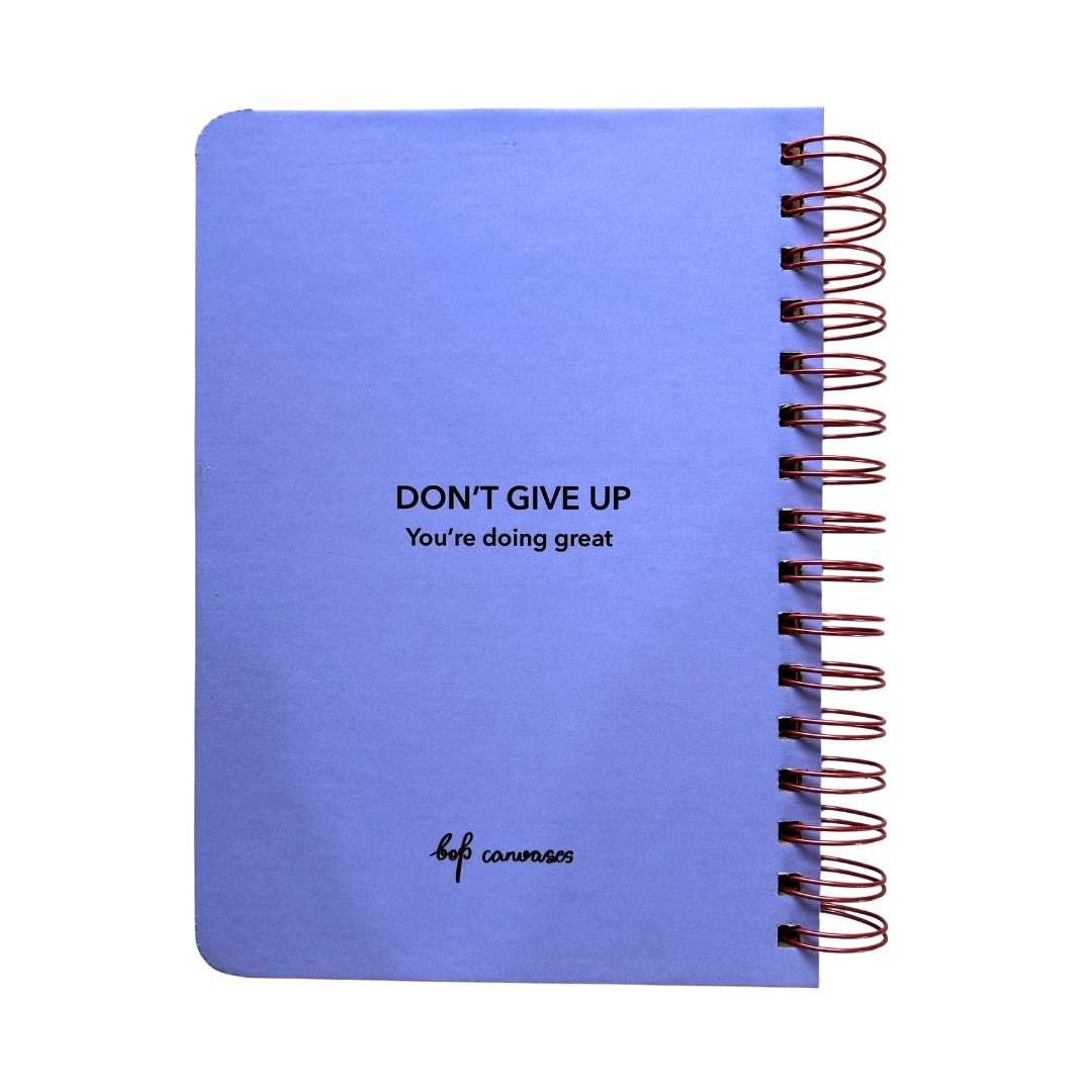 Fitness Journal - Fit and Fab | Lavender | 6 Months Journal - Bop Canvases