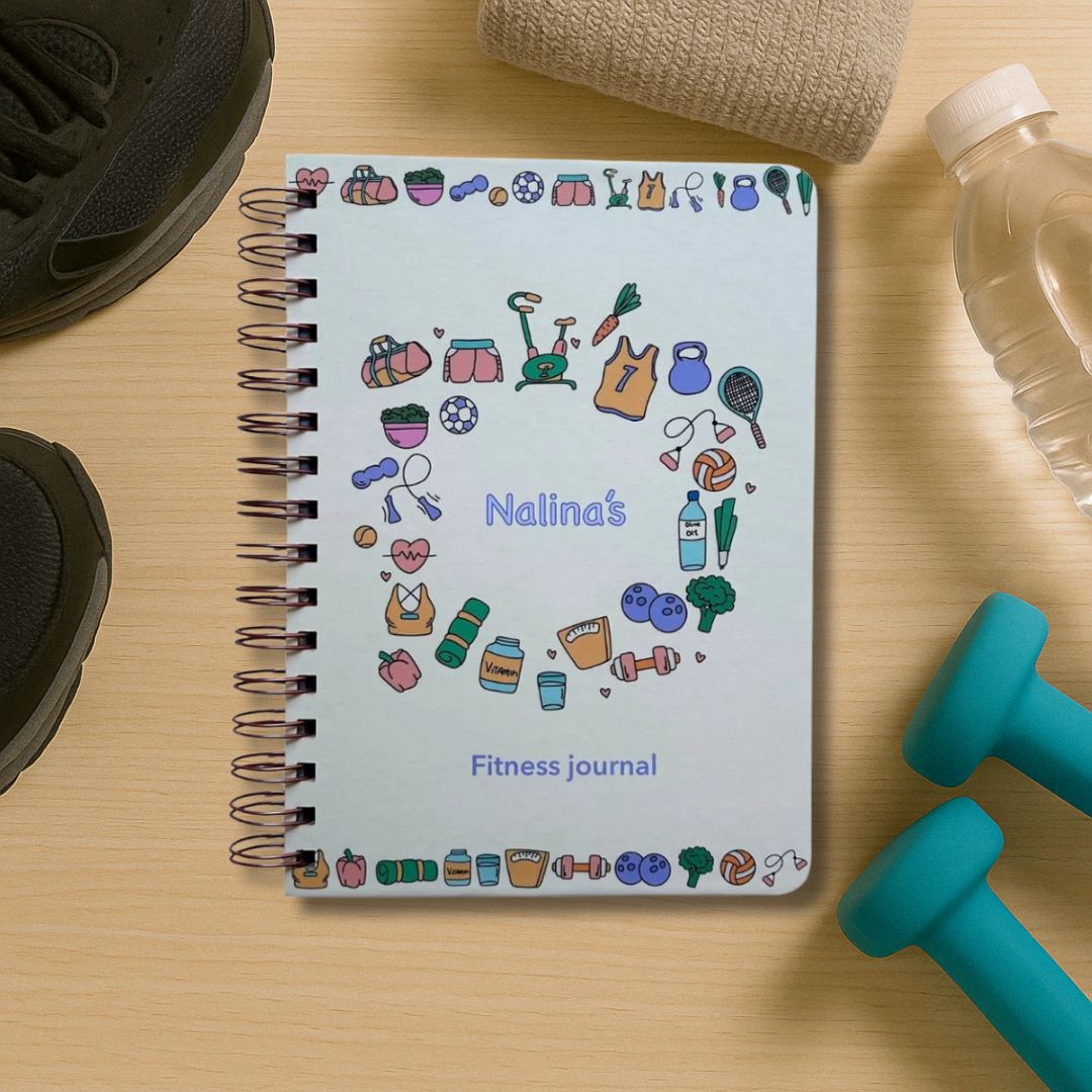 Fitness Journal - Fit Dairy | Beige | 3 months - Bop Canvases