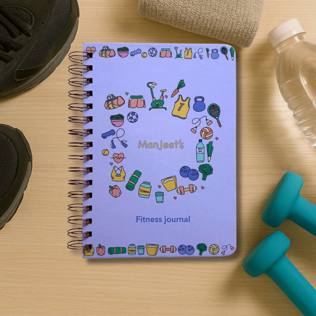 Fitness Journal - Fit Dairy | Purple | 3 months - Bop Canvases