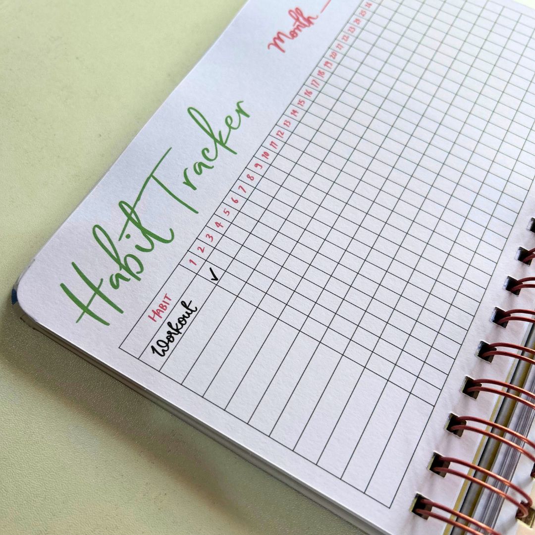 Fitness Journal - Fit Mind | 6 Months Journal - Bop Canvases