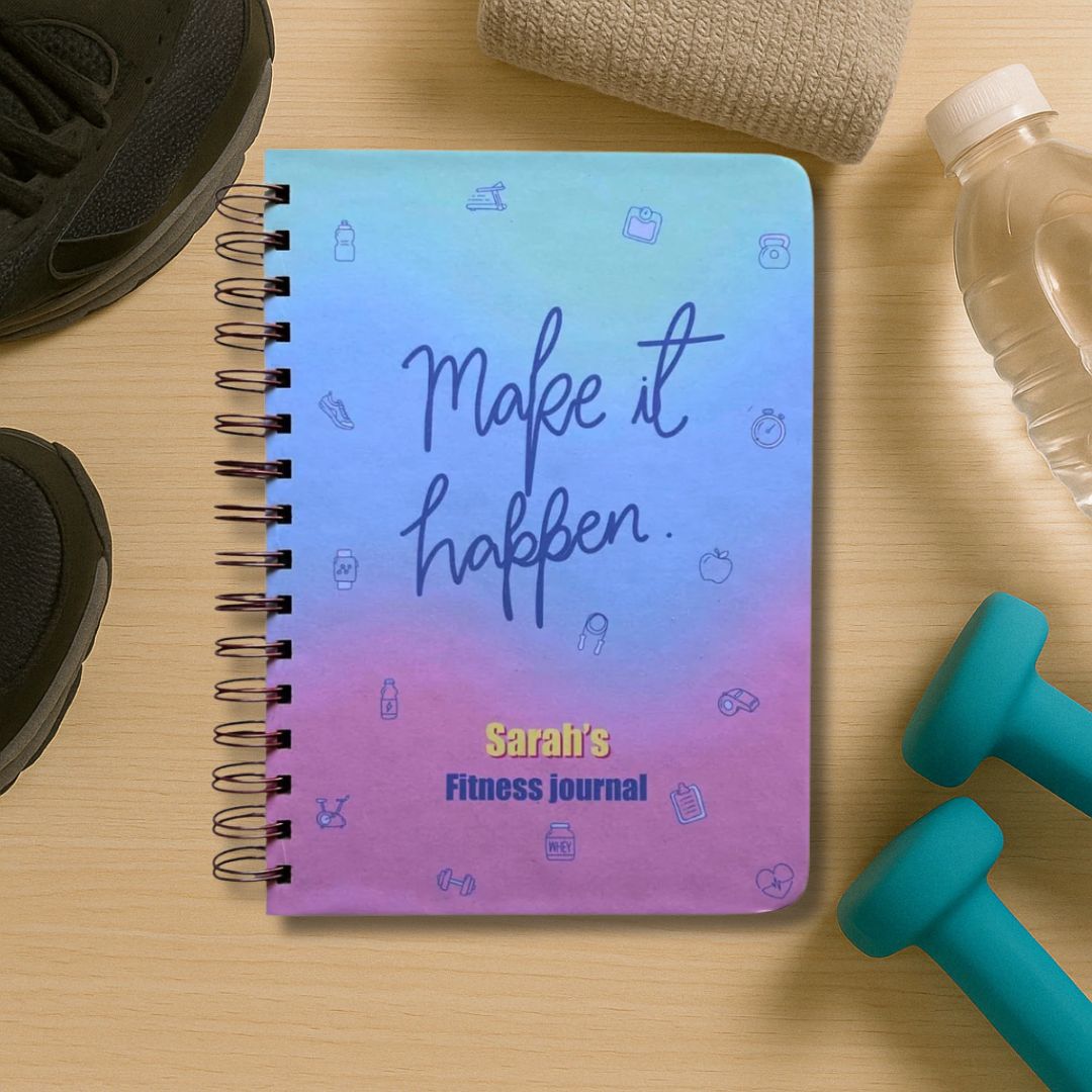 Fitness Journal - Make It Happen | Lavender Mist | 3 months - Bop Canvases