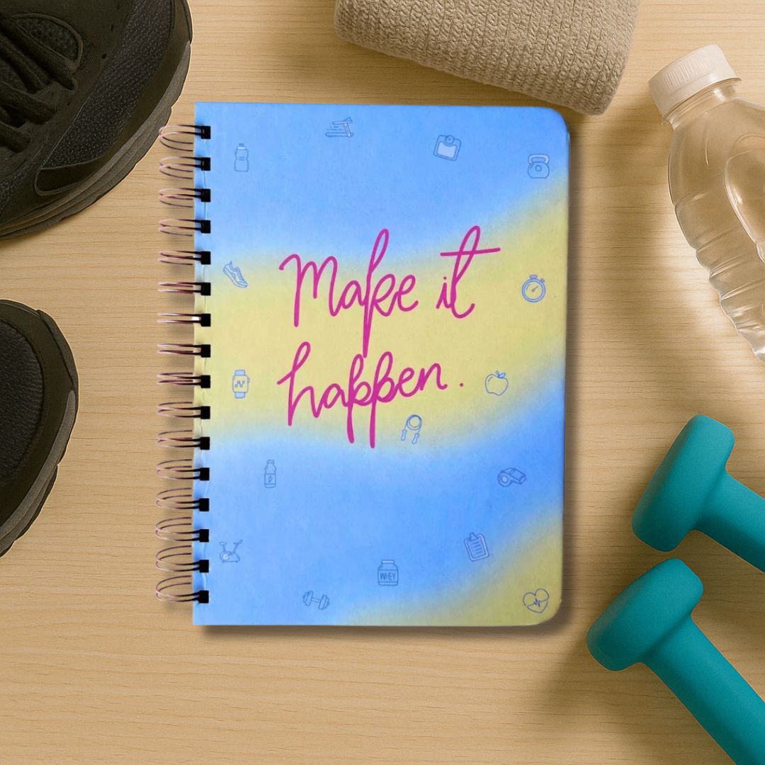 Fitness Journal - Make It Happen | Sky Fusion | 3 months - Bop Canvases