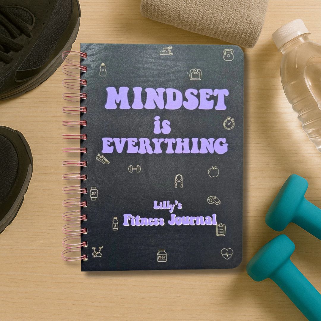 Fitness Journal - Mindset is everything | Black | 3 months - Bop Canvases