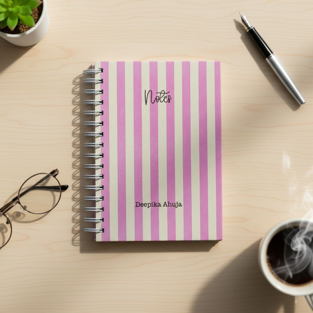 Notebook | Personalized with Name | 150 Pages, Hardcover | Daydreams - Bop Canvases