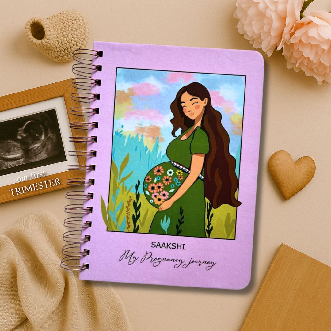 Pregnancy Journal - Blooming | Parents to be | 9 Months Journal - Bop Canvases