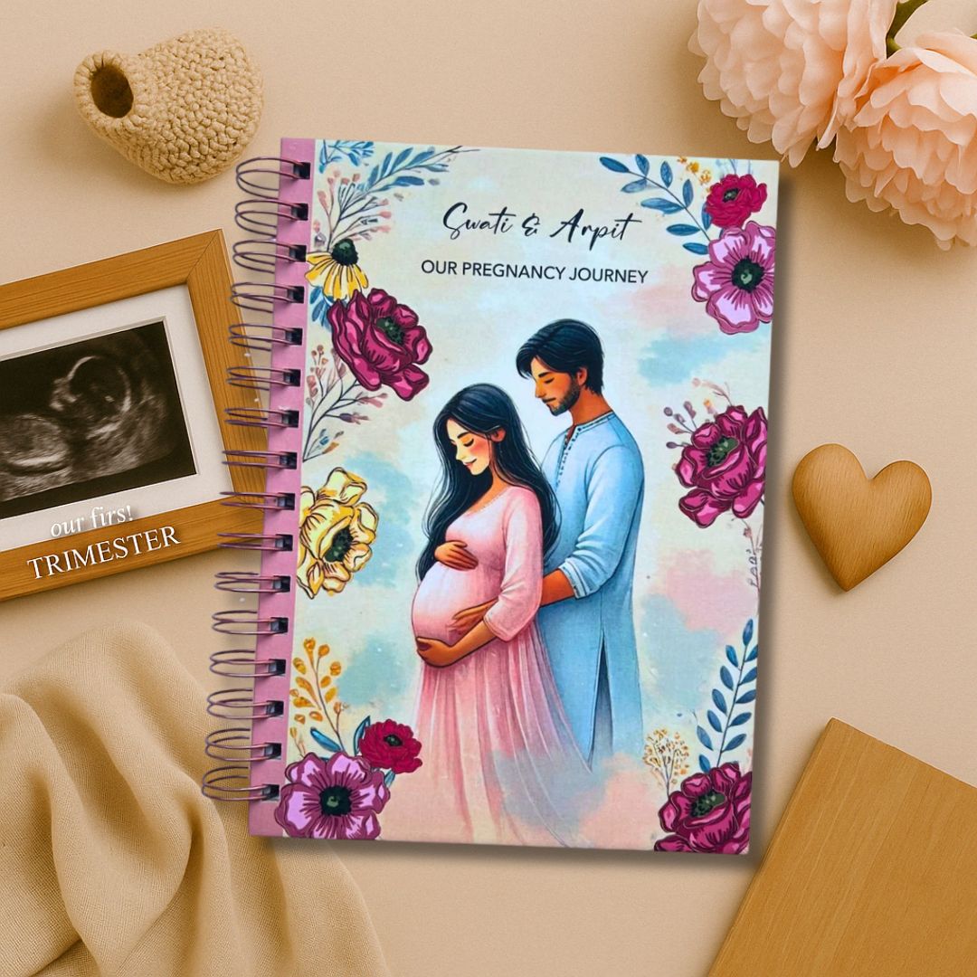 Pregnancy Journal - Blossom | Parents to be | 9 Months Journal - Bop Canvases