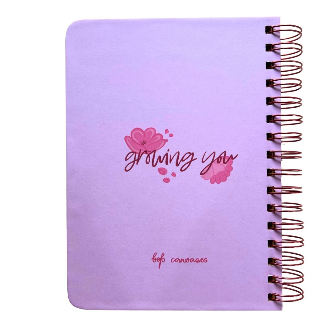 Pregnancy Journal - Coral - Growing you | 9 Months Journal - Bop Canvases