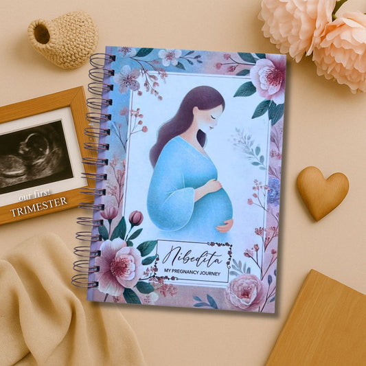 Pregnancy Journal - Dahlia | Parents to be | 9 Months Journal - Bop Canvases