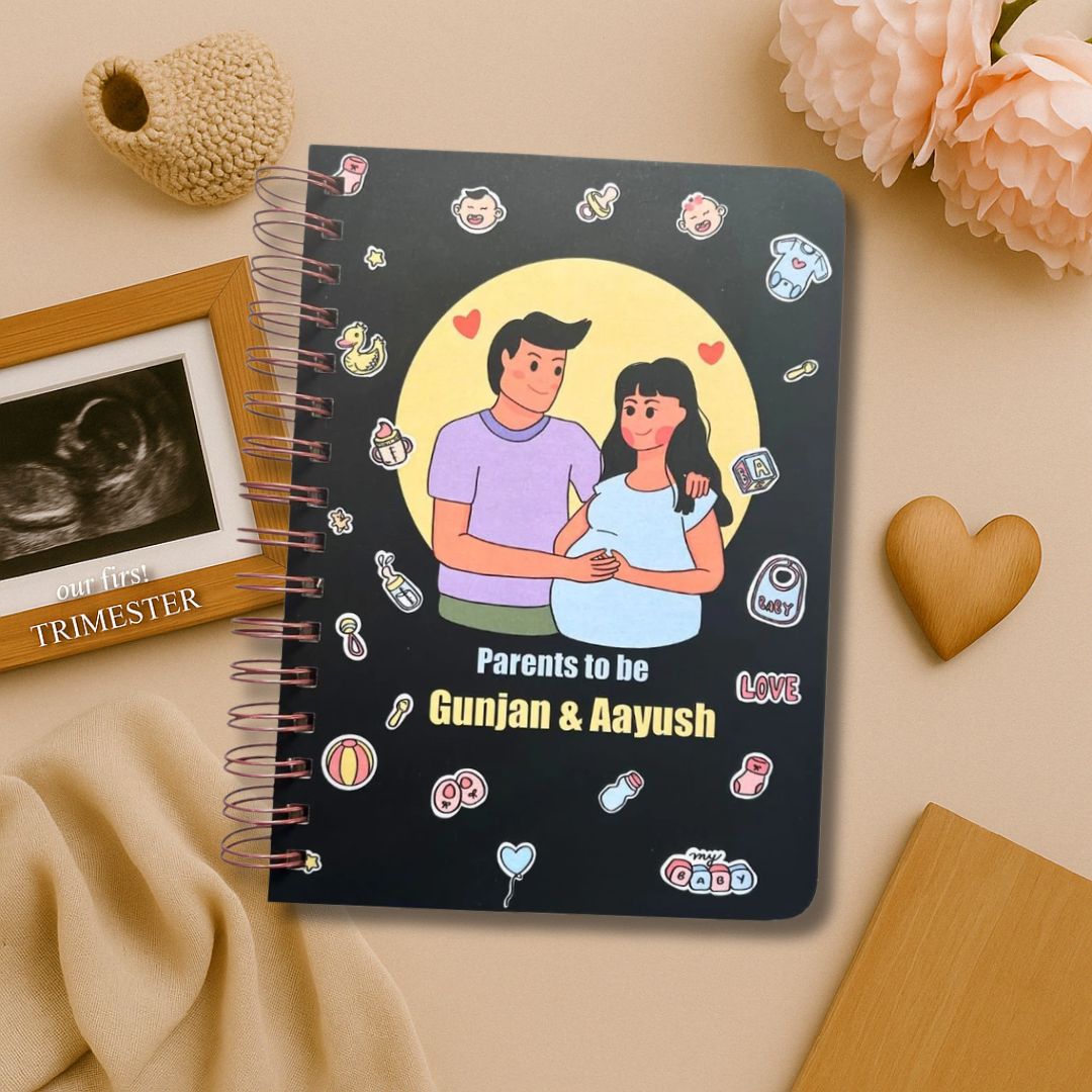 Pregnancy Journal - Goth Mom | Parents to be | 9 Months Journal - Bop Canvases