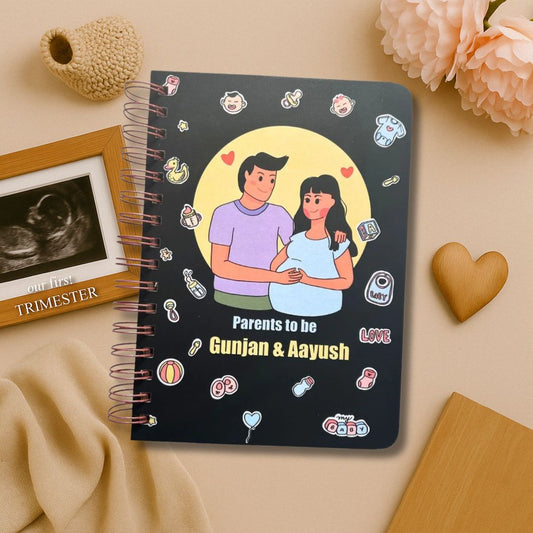 Pregnancy Journal - Goth Mom | Parents to be | 9 Months Journal - Bop Canvases