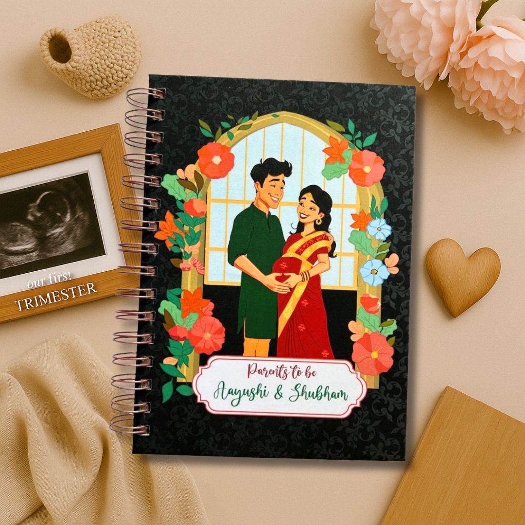 Pregnancy Journal - Happy Family | Back | 9 Months Journal - Bop Canvases