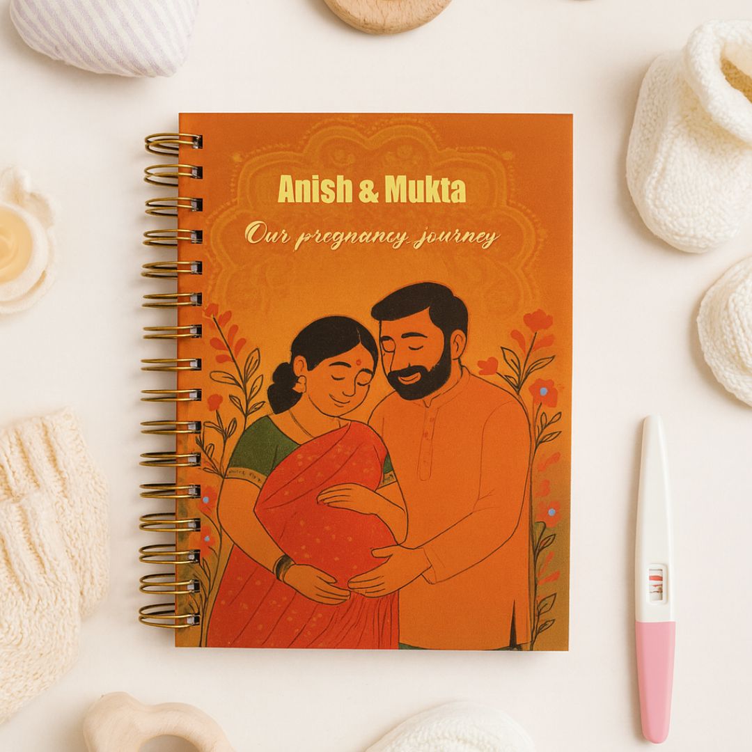 Pregnancy Journal - Joyful Expectation | Parents to be | 9 Months Journal - Bop Canvases
