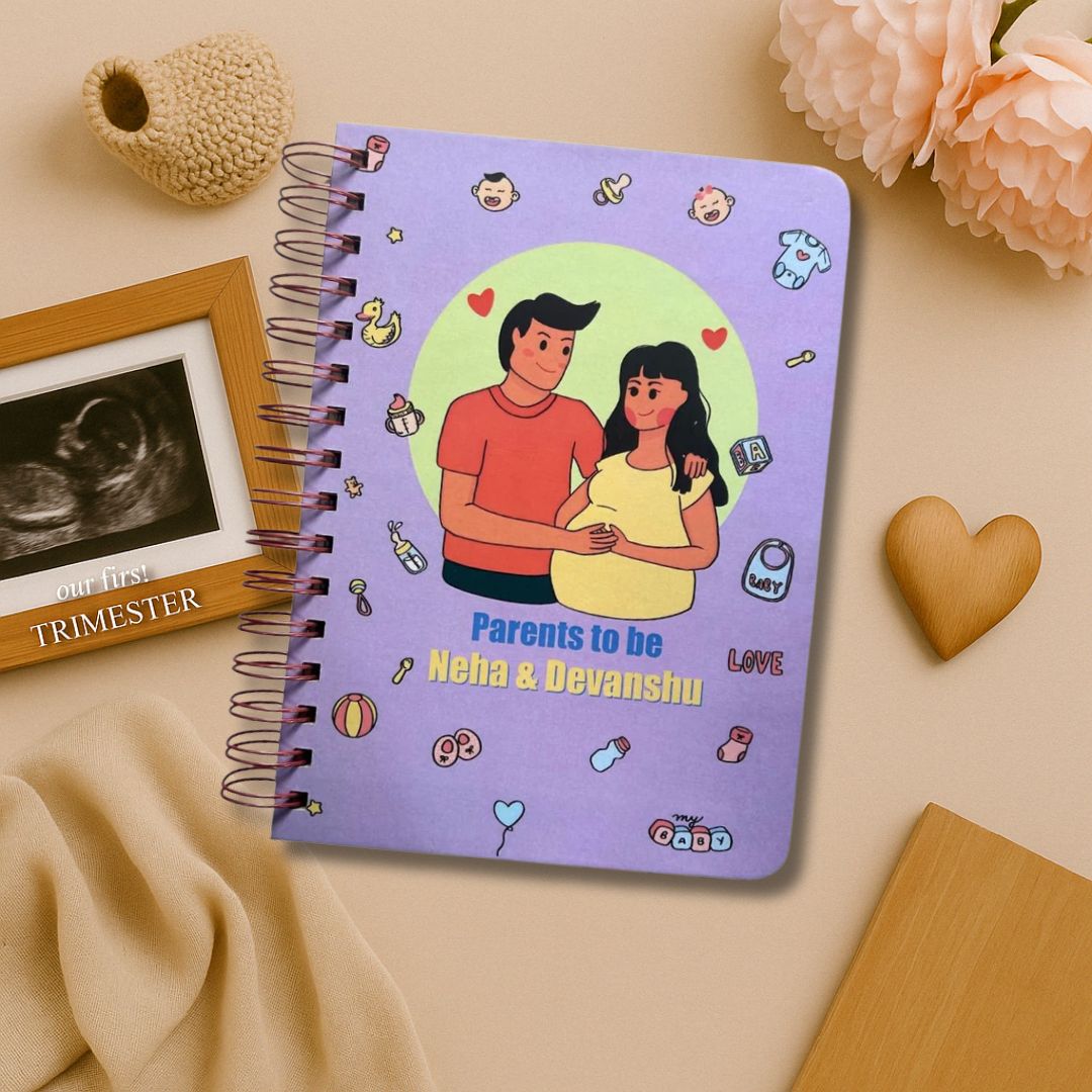 Pregnancy Journal - Lilac | Parents to be | 9 Months Journal - Bop Canvases