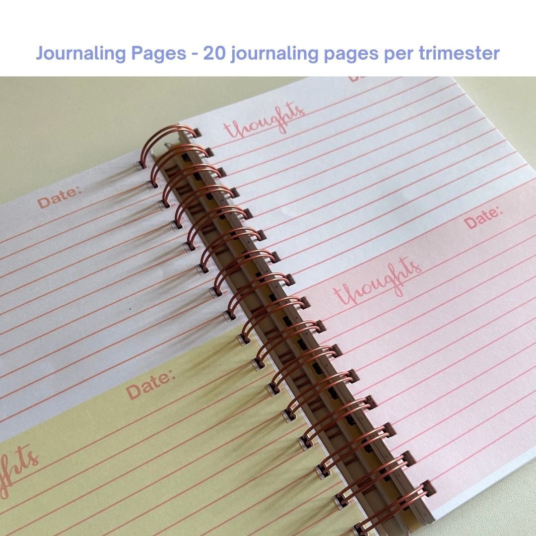 Pregnancy Journal - Lilac | Parents to be | 9 Months Journal - Bop Canvases