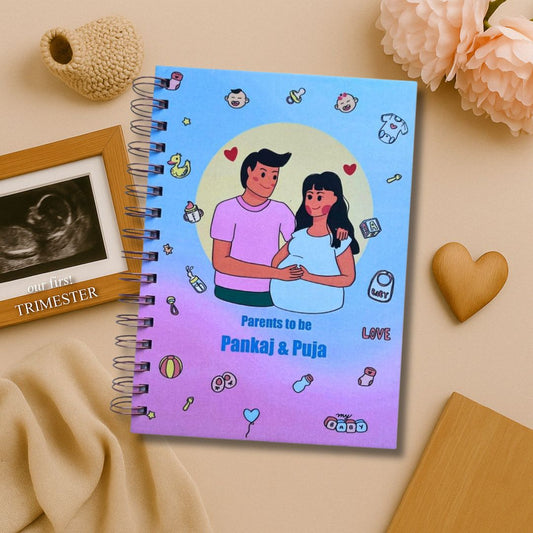 Pregnancy Journal - Orchid Pink | Parents to be | 9 Months Journal - Bop Canvases