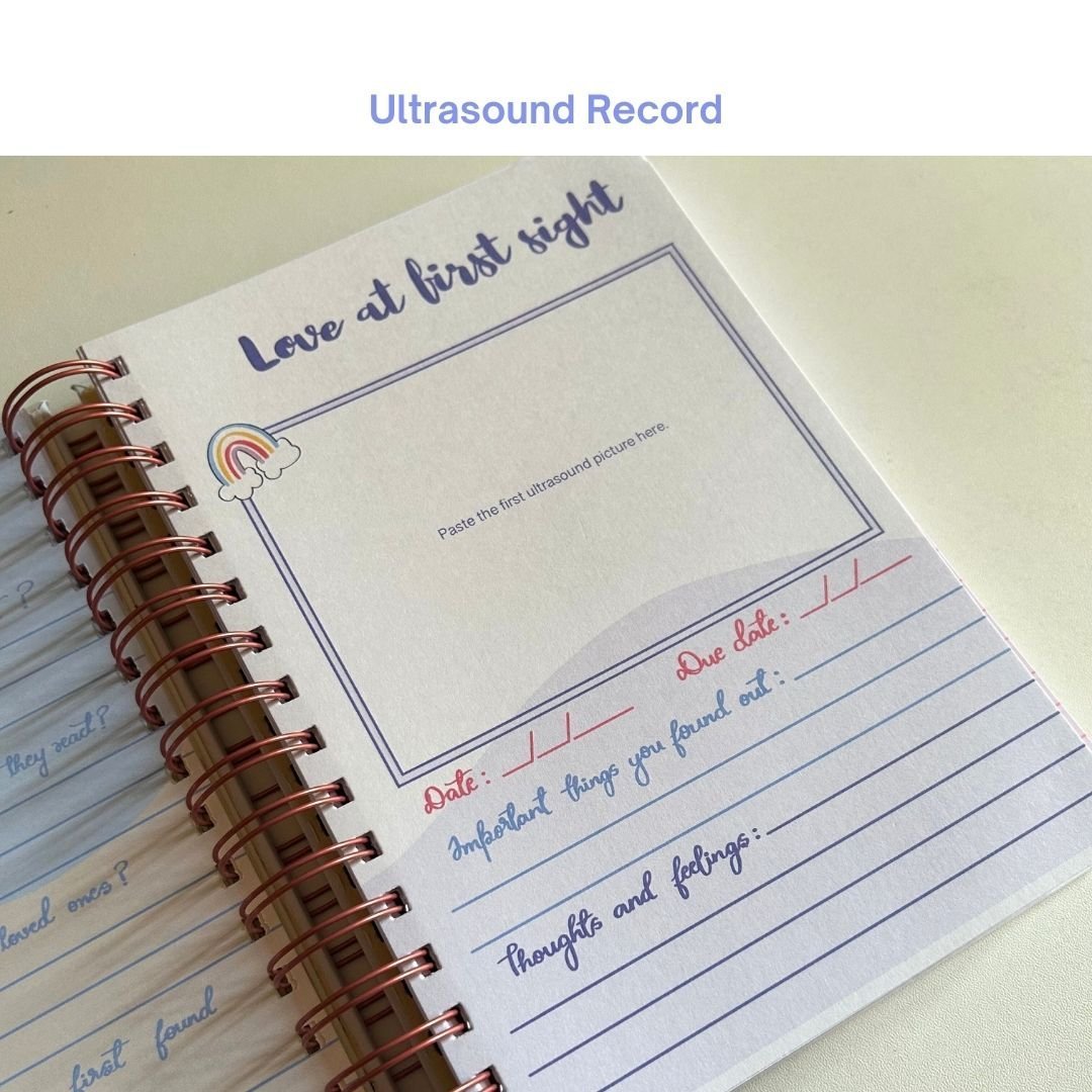 Pregnancy Journal - Parents to be | Blue | 9 Months Journal - Bop Canvases