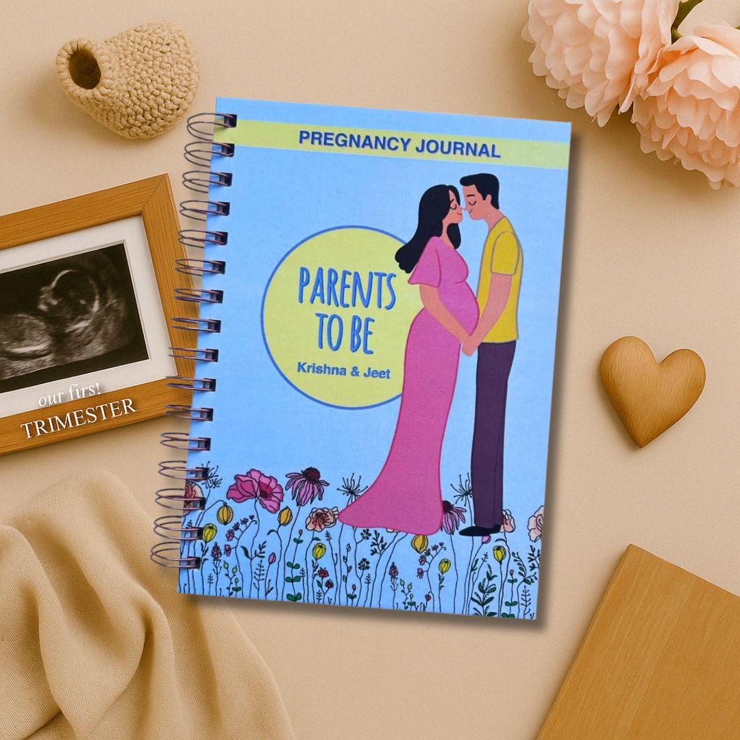 Pregnancy Journal - Parents to be | Water Lilly | 9 Months Journal - Bop Canvases