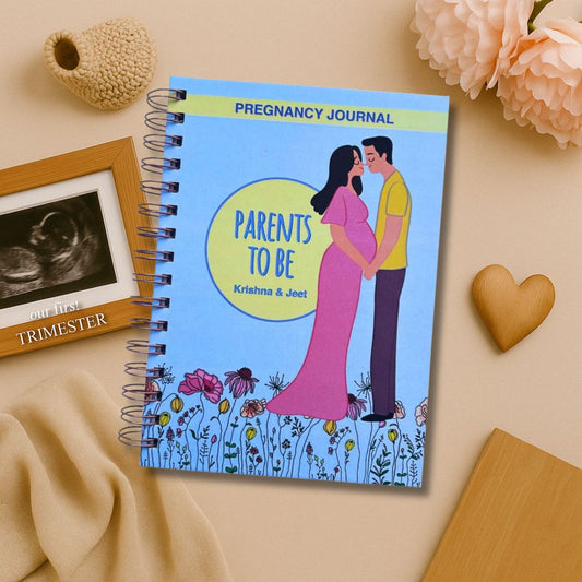 Pregnancy Journal - Parents to be | Water Lilly | 9 Months Journal - Bop Canvases