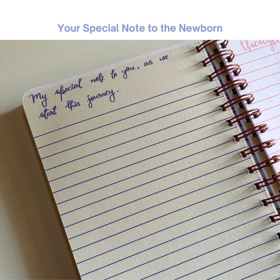 Pregnancy Journal - Parents to be | Water Lilly | 9 Months Journal - Bop Canvases