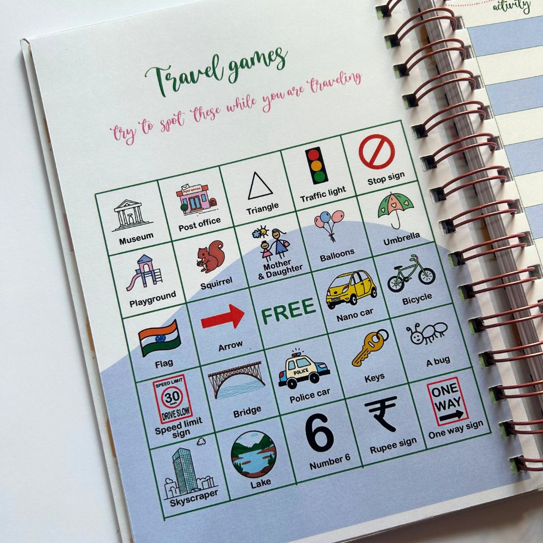 Travel Journal - Personalized with name | Travel plans | Designed for 6 Trips - Bop Canvases