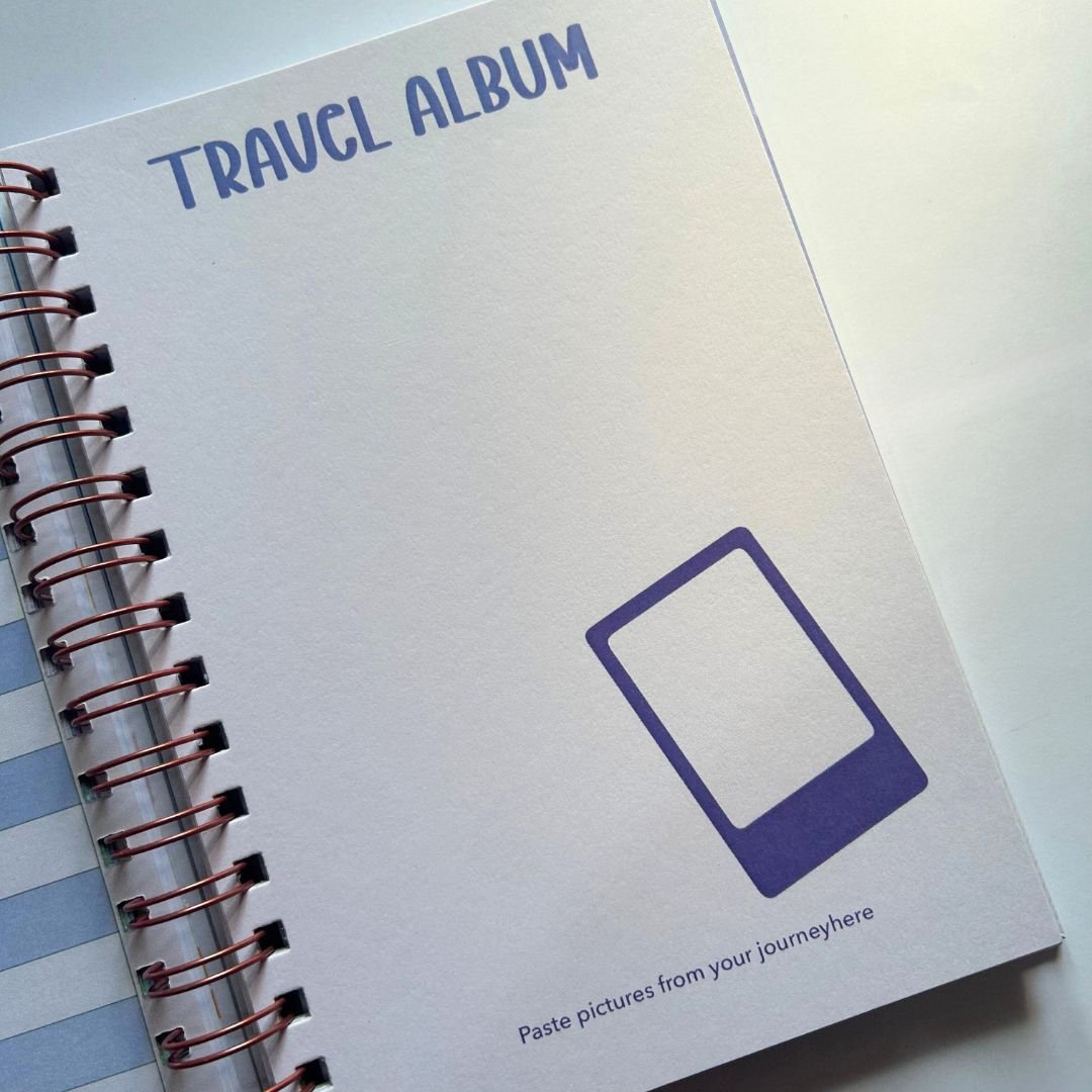 Travel Journal - Personalized with name | Travel plans | Designed for 6 Trips - Bop Canvases