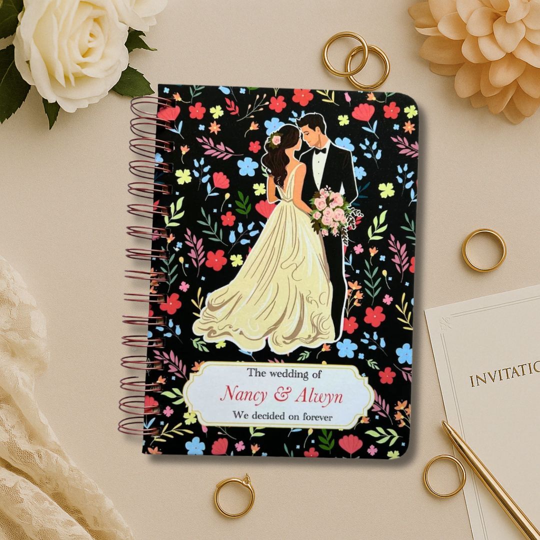 Wedding Planner| Personalized with name | Wedlock - floral - Bop Canvases