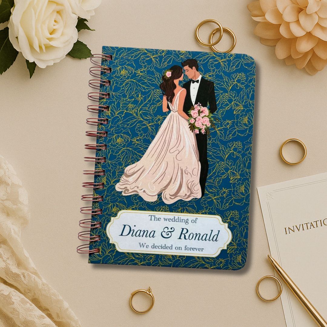 Wedding Planner| Personalized with name | Wedlock - teal - Bop Canvases