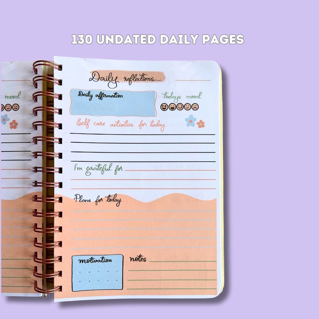 5 - Minutes Self-Care Journal - Sleepy Dog - Bop Canvases