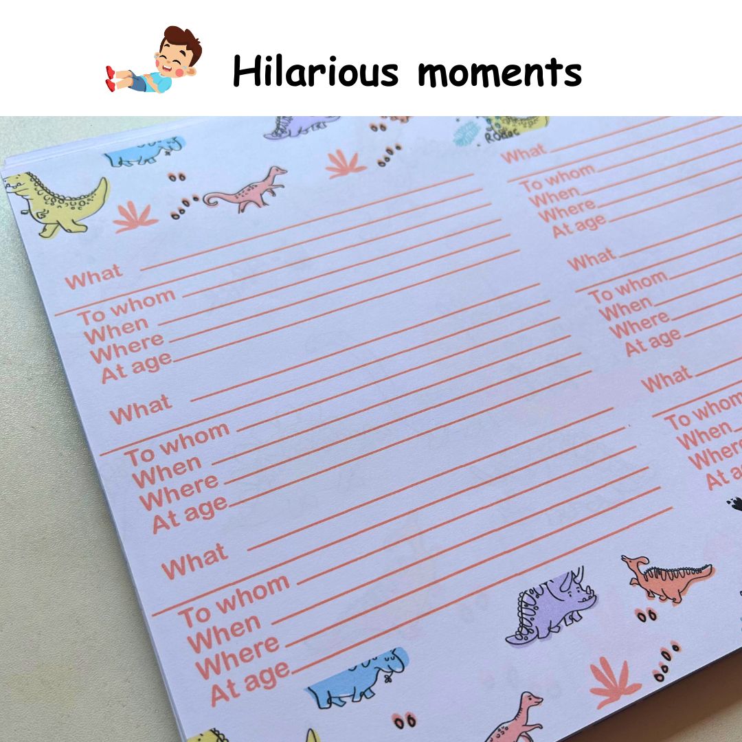 Baby Milestone Journal - Floral Black | 0 to 4 years | A4 Size - Bop Canvases