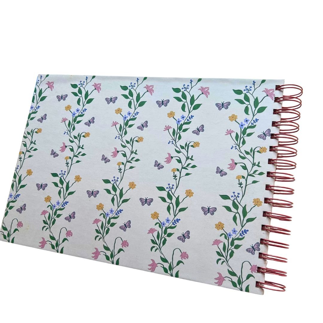 Baby Milestone Journal - Floral Pink | 0 to 4 years | A4 Size - Bop Canvases