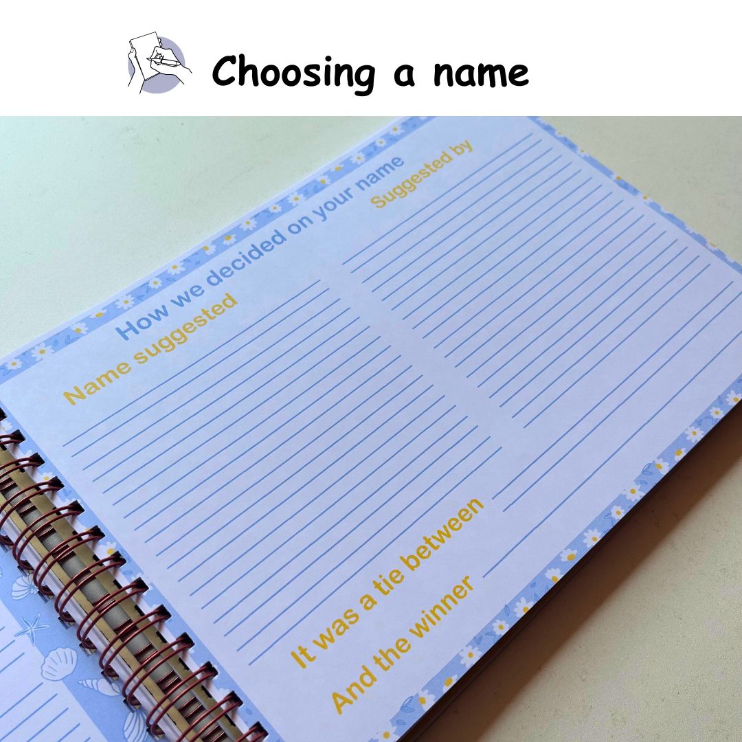 Baby Milestone Journal - The Early Years - Blue | 0 to 4 years | A4 Size - Bop Canvases