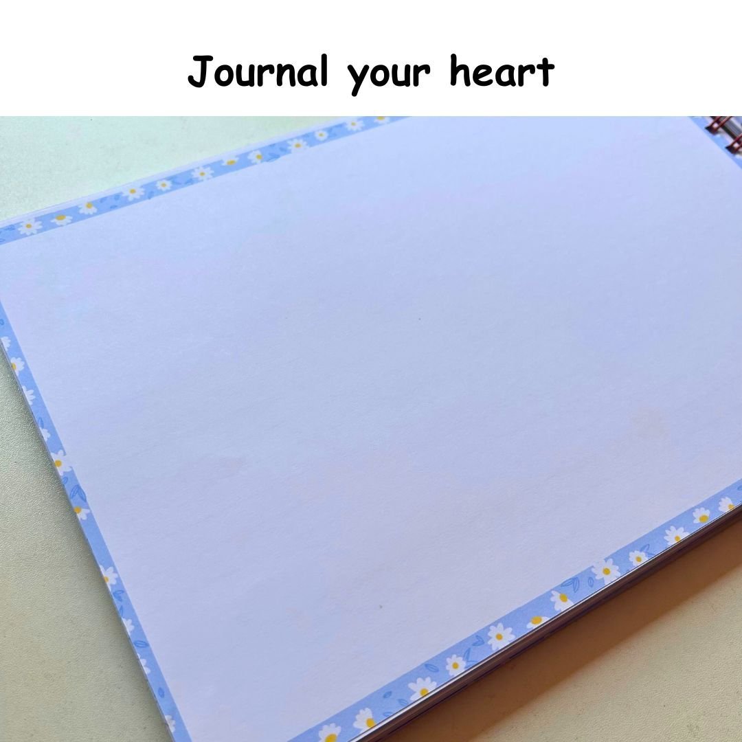 Baby Milestone Journal - The Early Years - Blue | 0 to 4 years | A4 Size - Bop Canvases