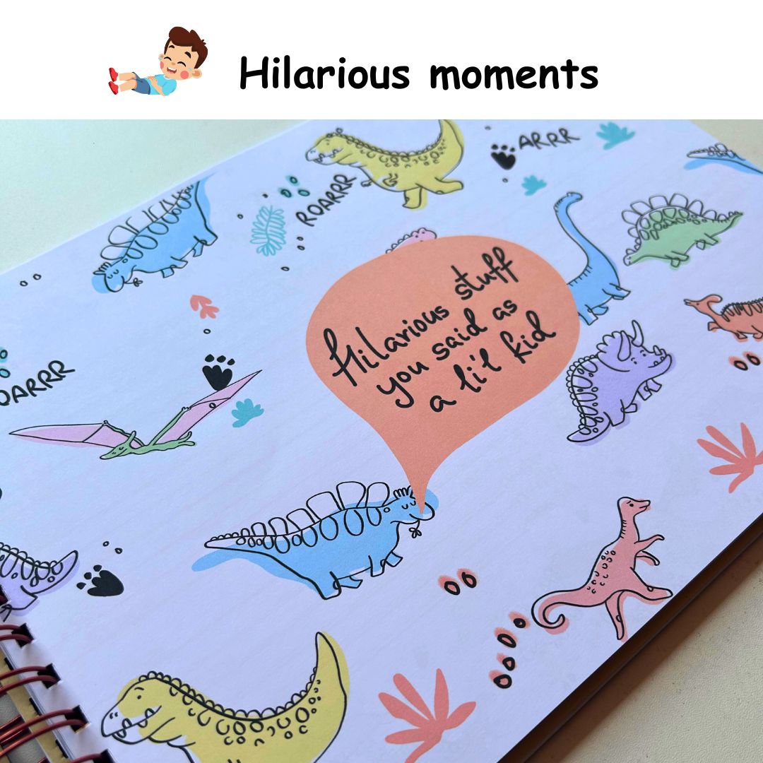 Baby Milestone Journal - The Early Years - Vanilla | 0 to 4 years | A4 Size - Bop Canvases