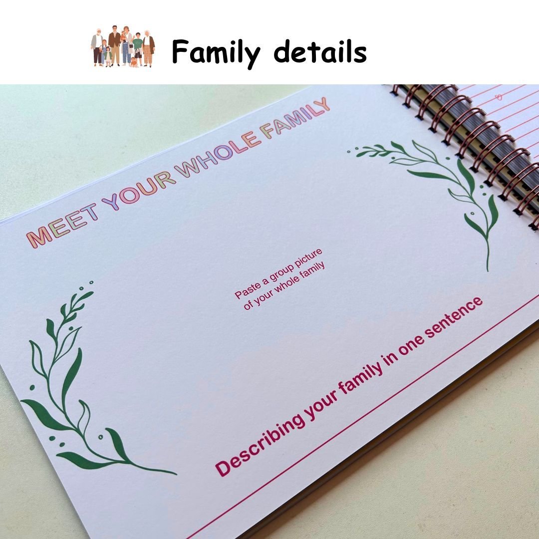 Baby Milestone Journal - The Early Years - Vanilla | 0 to 4 years | A4 Size - Bop Canvases