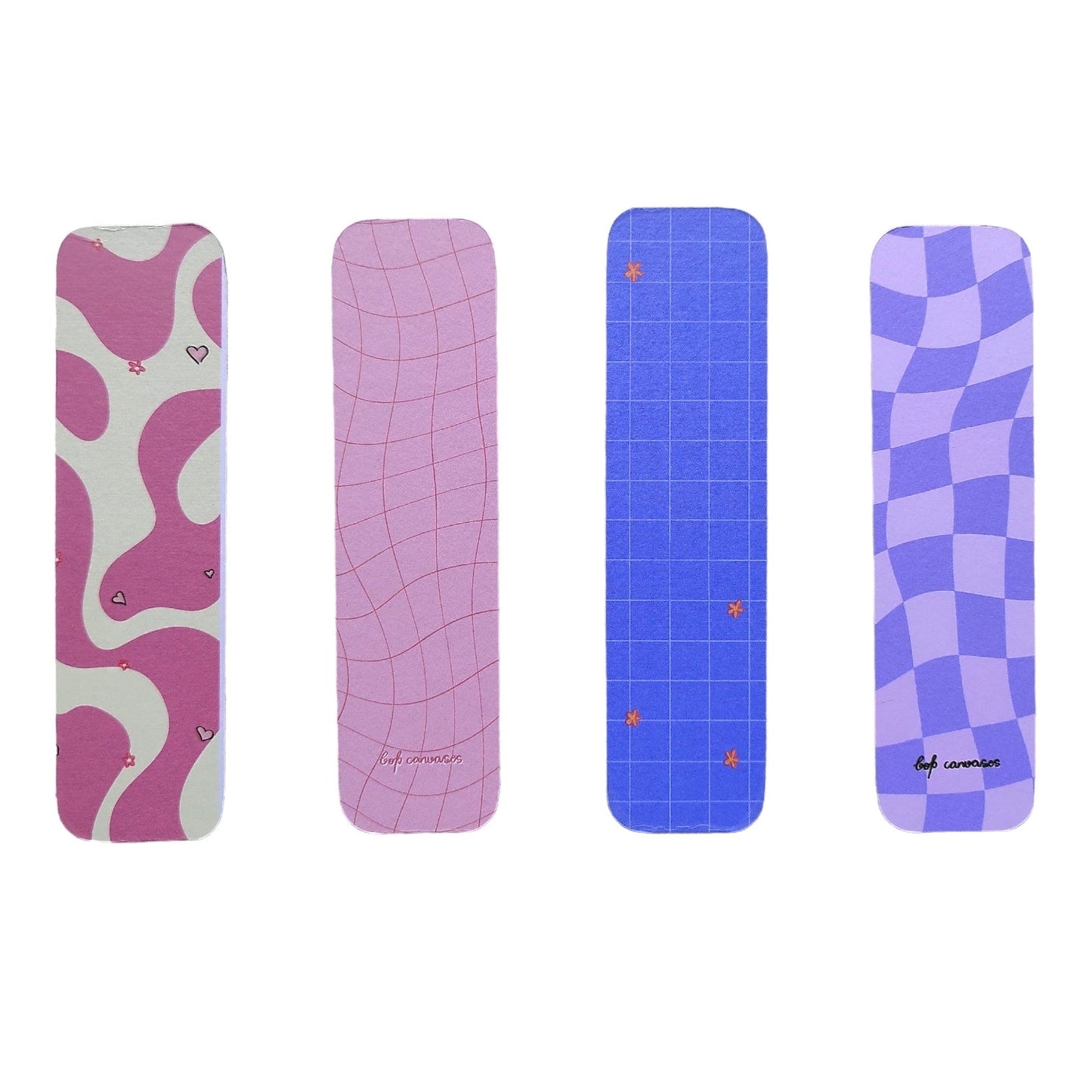 Double sided bookmarks (2) | Pack of 4 - Bop Canvases
