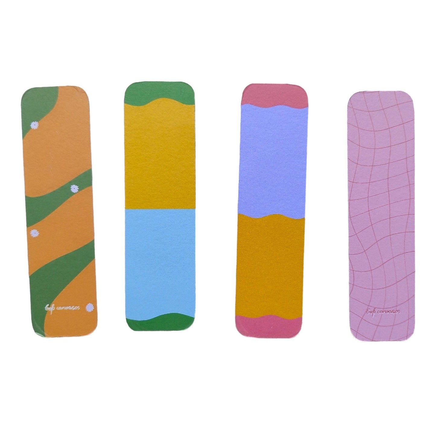 Double sided bookmarks (3) | Pack of 4 - Bop Canvases