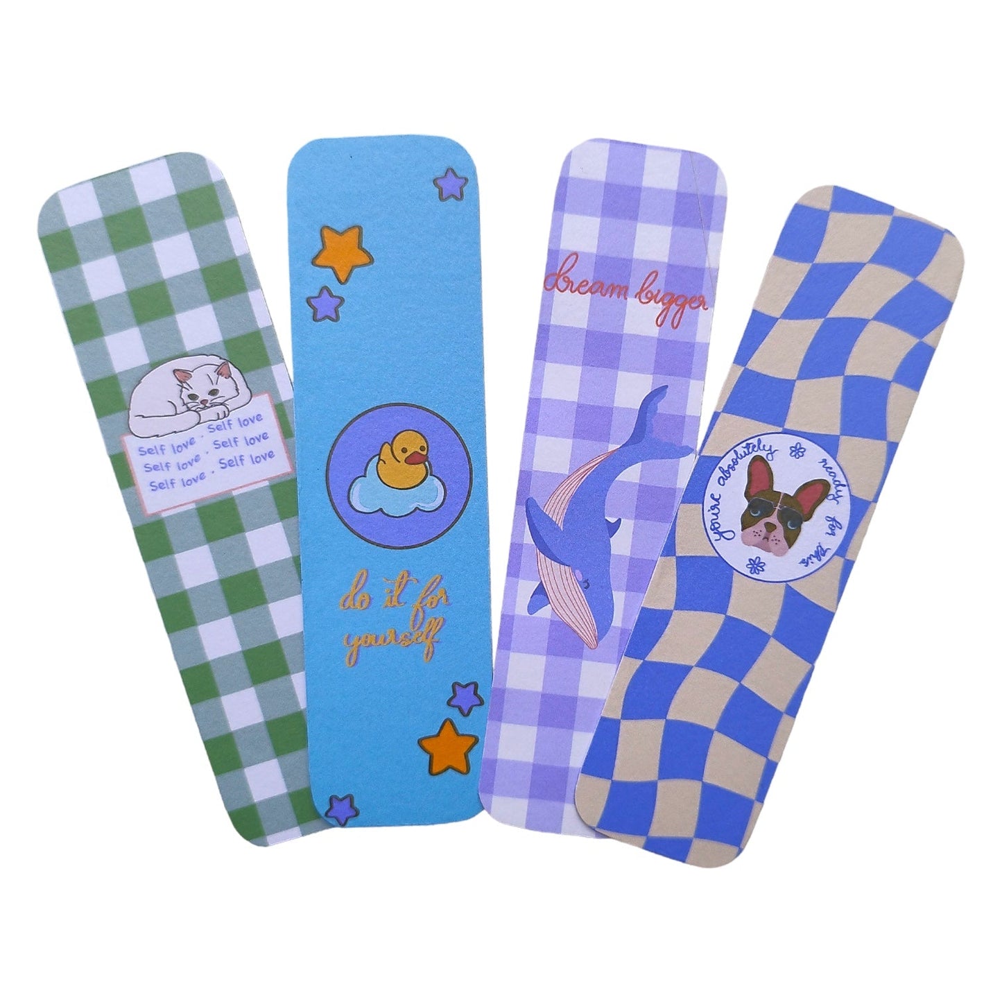 Double sided bookmarks | Pack of 4 - Bop Canvases