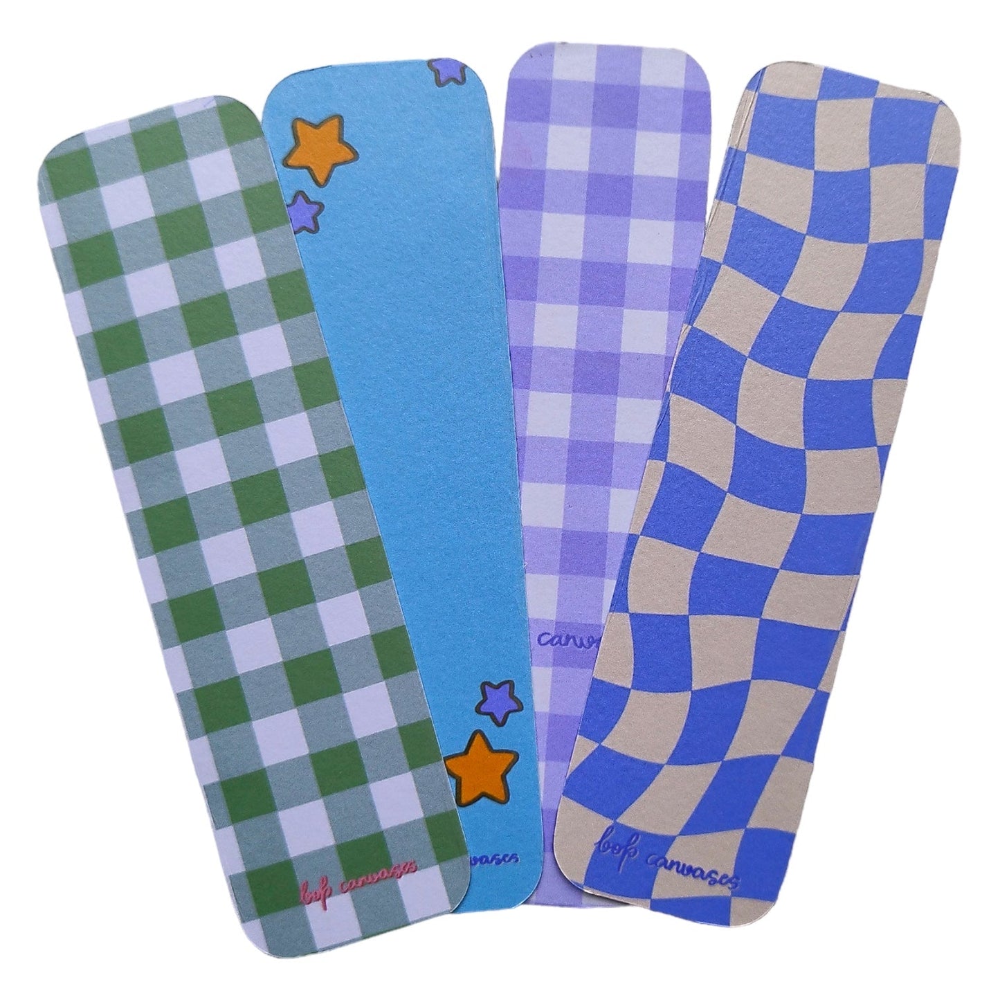 Double sided bookmarks | Pack of 4 - Bop Canvases