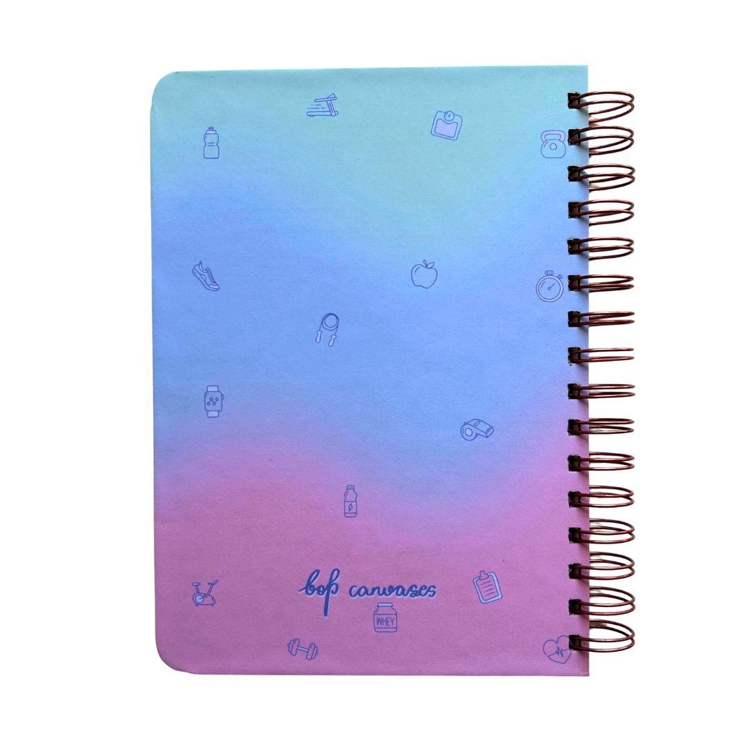 Fitness Journal - Make It Happen | Lavender Mist - Bop Canvases