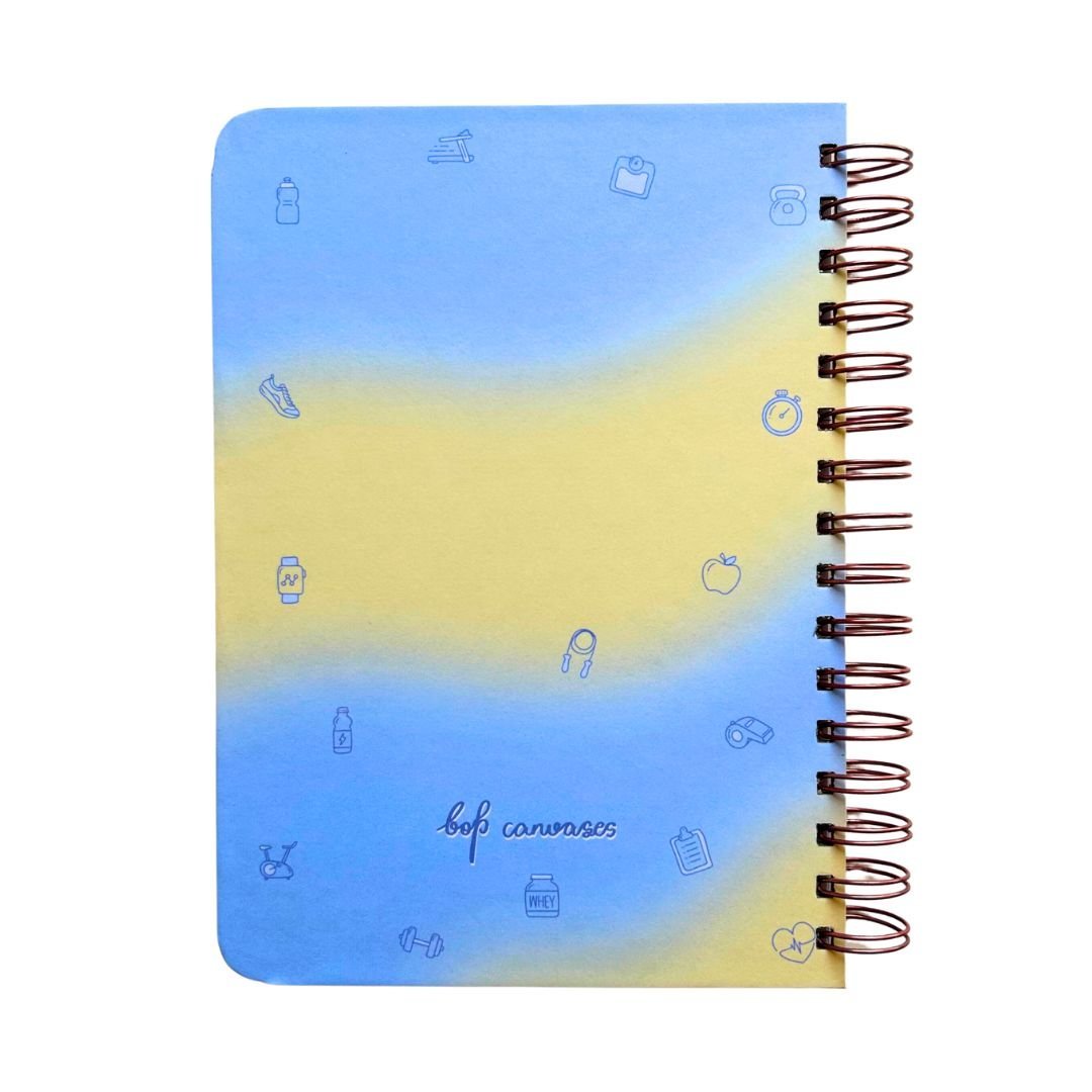 Fitness Journal - Make It Happen | Sky Fusion - Bop Canvases