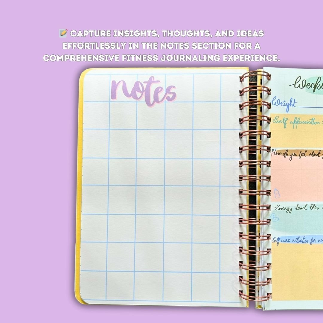 Fitness Journal - Make It Happen | Sky Fusion - Bop Canvases