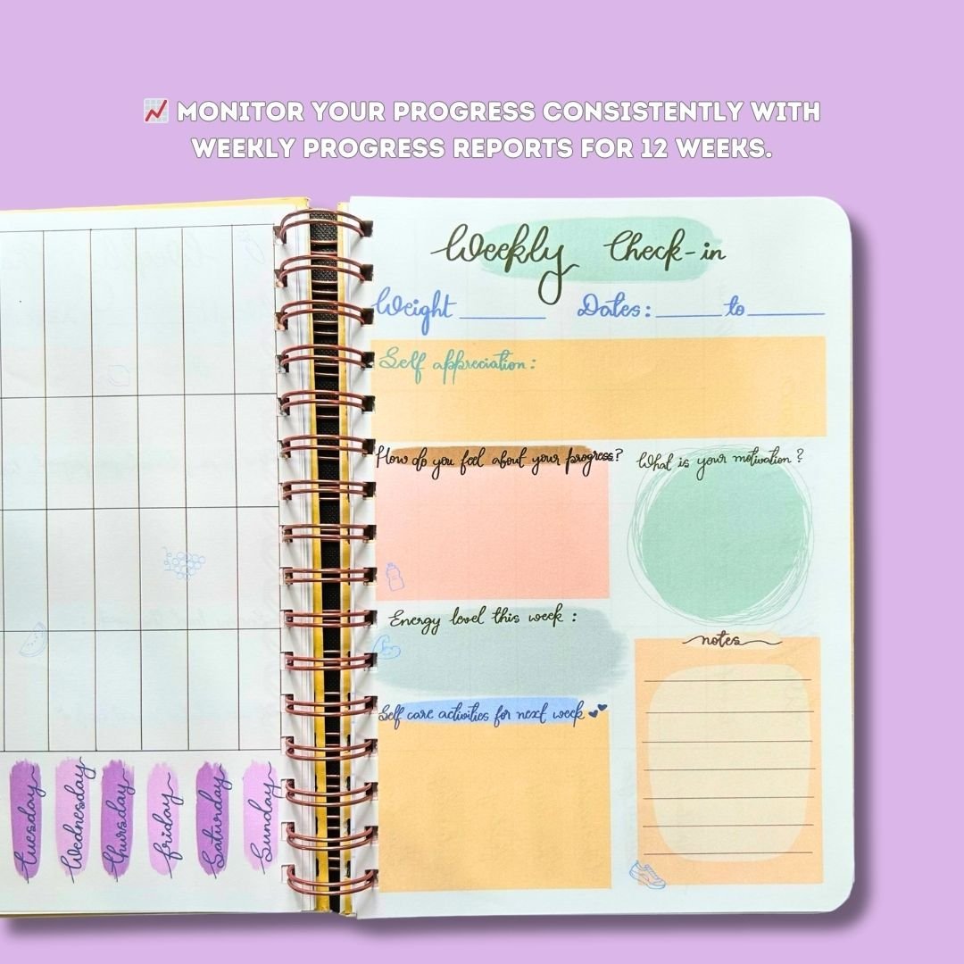Fitness Journal - Make It Happen | Sky Fusion - Bop Canvases